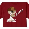 Bored Of Directors Smoking Ape Crew Neck Short Sleeve Cardinal Red Men's T-shirt - 2 of 2