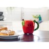 100 North ESNCHMG-AP Apple With Worm Handle Character 18 ounce Glossy Ceramic Coffee Tea Cup Mug For Your Favorite Morning Brew, Ruby Red - 3 of 4