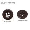 Unique Bargains Resin Snap Fastener Round Flat 4-Hole Sewing Buttons 10 Pcs - 2 of 4