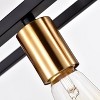 Chloe Lighting Ironclad Industrial 5 Light Textured Black Island Pendant Ceiling Fixture 38"Wide - 3 of 4