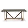 GDFStudio Callahan 72" Two-Tone Wood Farmhouse Dining Table with Trestle Base - 2 of 4