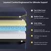 CSBDHOME 10" Memory Foam Mattress with Bamboo Charcoal Gel and Anti-Slip Cover – Medium Soft Support - 4 of 4