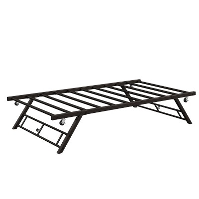 Folding Double Murphy Bed, Daybed with Locking Wheels and Foldable Metal Platform