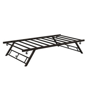 Folding Double Murphy Bed, Daybed with Locking Wheels and Foldable Metal Platform - 1 of 4