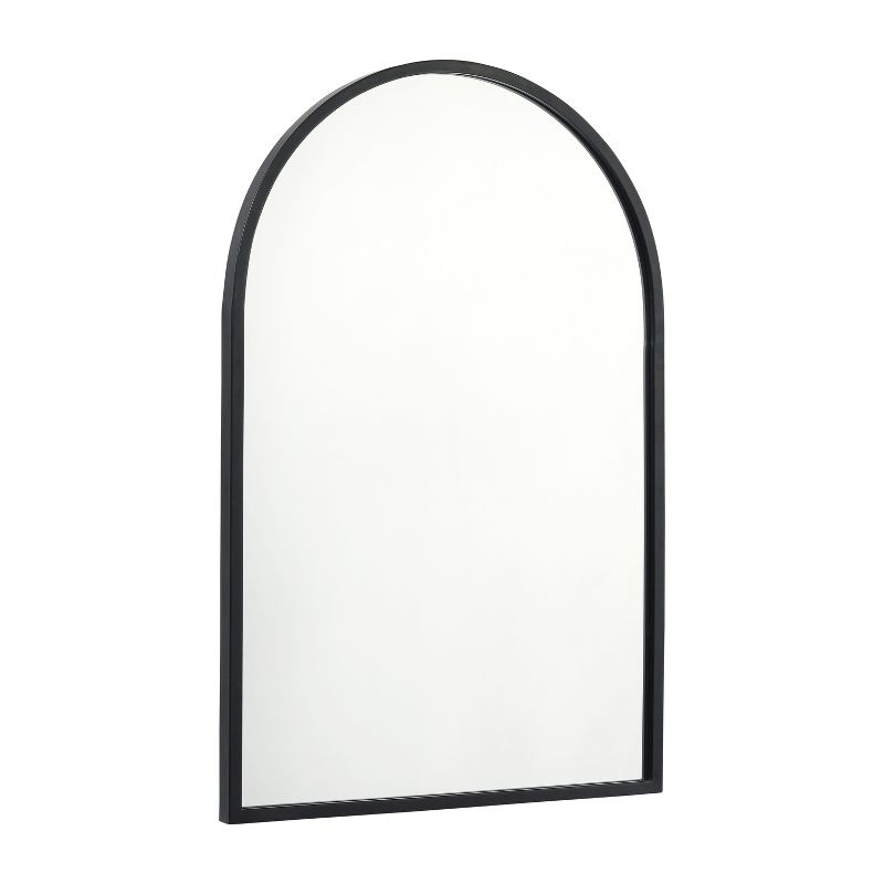 Flash Furniture Mila Arched Metal Framed Wall Mirror for Hallways, Entryways, Dining and Living Rooms, 1 of 10