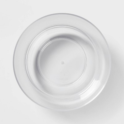 211oz Large Plastic Serving Bowl - Room Essentials™: Clear BPA-Free Trifle, Salad, Popcorn Bowl, Dishwasher-Safe
