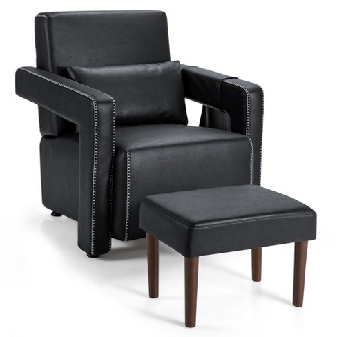 Single chair with discount ottoman