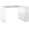HOMCOM 2-Tier Acrylic Side Table, Modern S-Shaped End Table for Small Spaces, Home Decor Display, 14.25" x 16.25" x 23", Clear - 4 of 4
