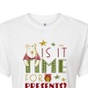 Women's - Winnie the Pooh - Is It Time For Presents? Christmas Cropped Graphic T-Shirt - 2 of 4