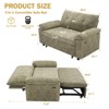 Dyonery 3-in-1 Convertible Sofa Bed, Pull Out Sleeper Sofa with  Adjustable Backrest - 2 of 4