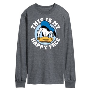 Men's - Disney - This Is My Happy Face Long Sleeve Graphic T-Shirt - 1 of 4