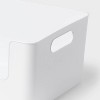 Large Plastic Open Face Pantry Bin White - Brightroom™: Kitchen Cabinet Organizer, 13"x9.5"x6" Storage Solution - image 4 of 4