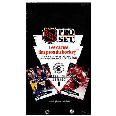 Pro Set NHL 1991-92 Pro Set Series 2 Platinum Hockey Trading Cards | French Version