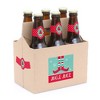 Big Dot of Happiness Elf Squad - Elf Christmas Decorations for Women and Men - 6 Beer Bottle Label Stickers and 1 Carrier - 2 of 4