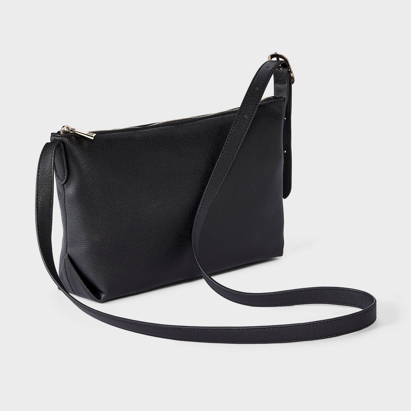 Сумка A New Day Slouchy Elongated Buckle Strap Crossbody, цвет: Чёрный — фото 3