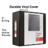 5" Staples Standard View Binder with D-Rings Black 976180 - 2 of 4