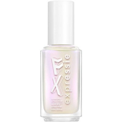 essie Expressie FX Collection 8-Free Vegan Nail Polish - Iced Out Top Coat - Pearlescent - 0.33 fl oz