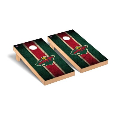 NHL Minnesota Wild Premium Cornhole Board Vintage Version