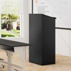 Tangkula Podium Stand 46" Hostess Stand for Speakers w/ Storage Shelf & Cable Holes - 3 of 4