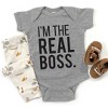 The Juniper Shop I'm The Real Boss Baby Bodysuit - 2 of 2