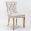 NicBex  Set of 2 Velvet Dining Chairs with Chrome Stainless Steel Plating Legs,Solid Wood Armless Chairs for Kitchen,Living Room - 4 of 4