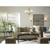 Progress Lighting Joy 5-Light Chandelier, Ceramic, Antique Bronze, Etched White Fluted Glass - 2 of 3