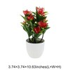 Unique Bargains Artificial Plants Phalaenopsis Orchid Display Plastic 3.74"x3.74"x10.63" 1 Pc - 3 of 4