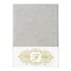 Linum Home Textiles 100% Turkish Cotton MONICA Gold Thread 3PC Embellished Towel Set - 2 of 4