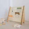 3 Sprouts Recycled Fabric Kids Bookcase, Toddler Bookshelf- Solid Cream - 3 of 4