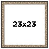 PosterPalooza | Square Ornate Silver Picture Frame - UV Acrylic, Foam Board Backing, Hanging Hardware - 2 of 4