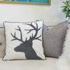 Tramull Reindeer Velvet Pillow 20x20 with Insert, Holiday Accent Pillow, Festive Christmas Decor for Couch Bed - 4 of 4