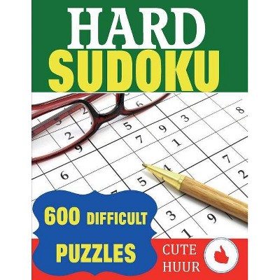 Hard Sudoku - Large Print by  Cute Huur (Paperback)