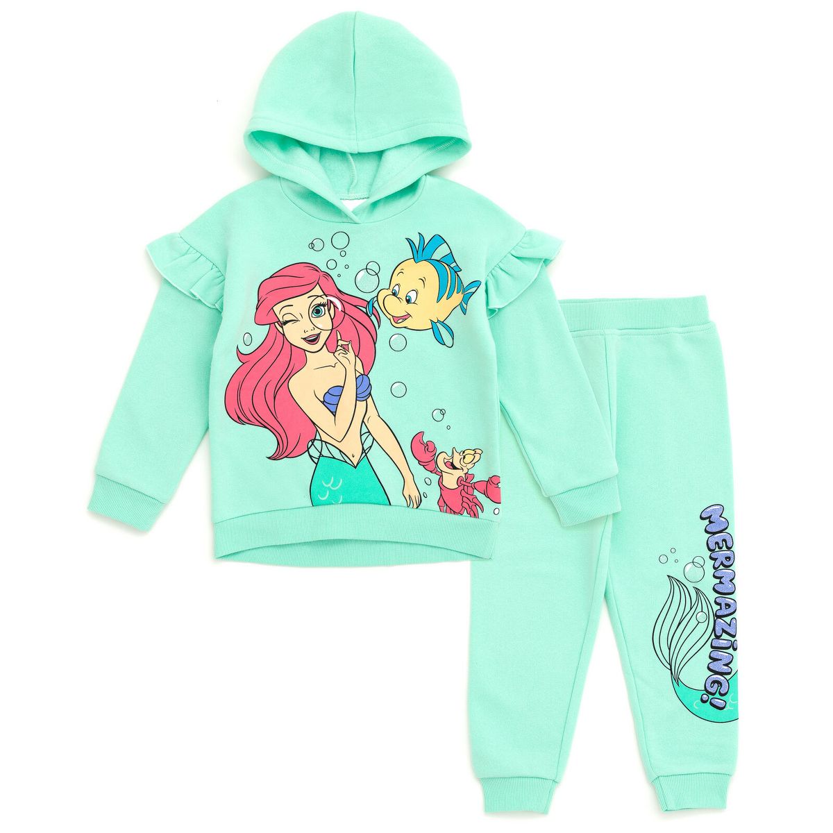 Disney Baby Girls' 2-Piece Fleece Hoodie and Pants Set Infant
