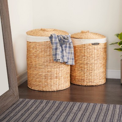 Set of 2 Traditional Sea Grass Storage Baskets Natural - Olivia & May