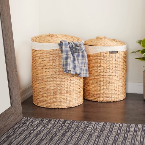 Set of 2 Traditional Sea Grass Storage Baskets Natural - Olivia & May - image 1 of 4