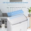 14000 BTU portable air conditioner (ASHRAE) with dehumidifier, fan, sleep mode, 24-hour timer; energy-efficient, cools up to 700 sq. ft. - 4 of 4
