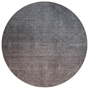 Gray Charcoal And Brown Ombre Washable Indoor Outdoor Area Rug - 1 of 4