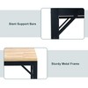 48" Heavy-Duty Adjustable Workbench for Garage, Rubber Wood Shop Table W/Rubber Pads, Hardwood Workstation Weight Capacity over 2000 Lbs - 2 of 4