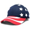 Dalix United States Hat Baseball Cap Snapback USA Flag Independence Day Memorial Veteran Army Military Red White Blue - 2 of 4