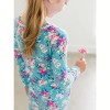 RuffleButts SoftSnooze Big Girls Ruffle Long Sleeve Pajama Set - 4 of 4
