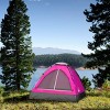 Leisure Sports 2-Person Dome Tent With Rain Fly and Carrying Bag - 77" x 57", Pink - 2 of 4