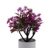Unique Bargains Artificial Plants Coin Chrysanthemum with Cylinder Vase Plastic 3.15"x3.15"x9.45" 1 Pc - 4 of 4
