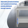 30x24 NSF Stainless Steel Prep Table, Commercial Heavy-Duty Work Table with Adjustable Undershelf & Leveling Feet for Restaurant, Home & Hotel - 4 of 4