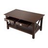 Xola Coffee Table with 2 Drawers - Cappuccino - Winsome: Transitional Style, Lower Shelf, Wood Crafted - 2 of 4