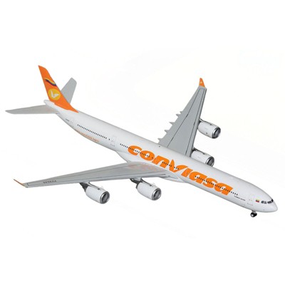 Airbus A340-600 Commercial Aircraft "Linea Aerea Conviasa" White with Orange Tail "Gemini 200" 1/200 Diecast Model by GeminiJets