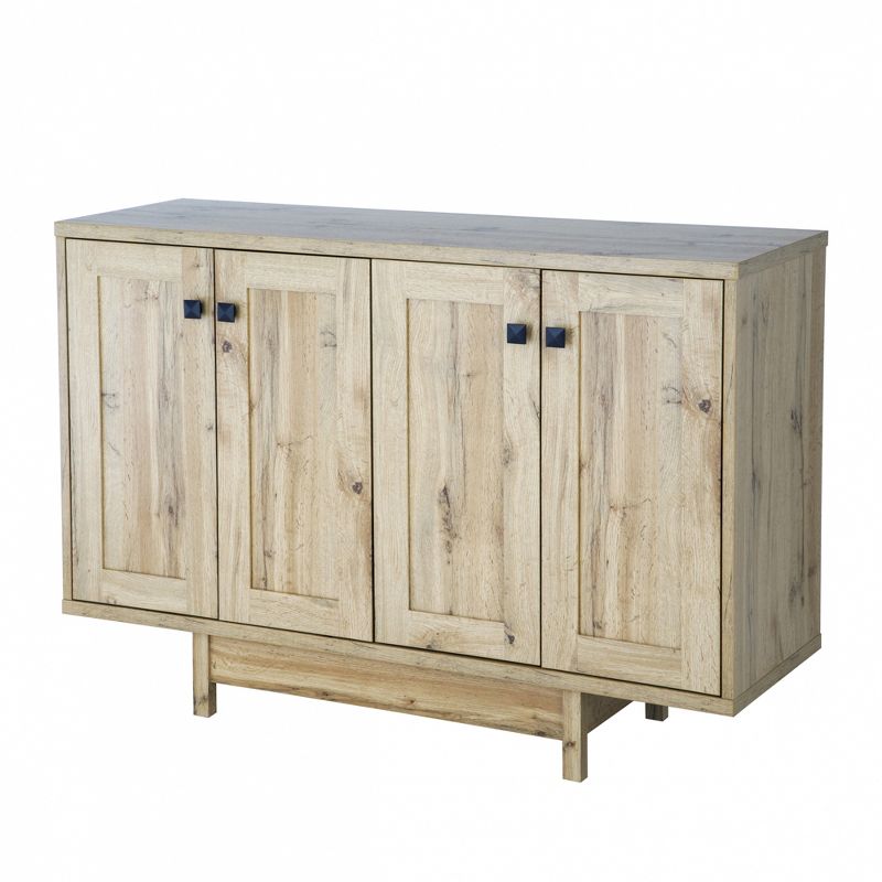 FC Design 47"W Sideboard Storage Cabinet, Dining Server Cupboard Buffet Table with Two Storage Cabinets, 3 of 7