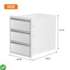 Outdoor Kitchen Drawers w/ Paper Towel Holder 13" W x 20.5" H x 23" D/16" W x 21" H x 23" D Triple BBQ - 3 of 4