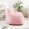 Versatile adult bean bag chair with structured arm support¡ªluxurious foam stuffing adapts to your body for ergonomic lounging anywhere at home. - 2 of 4