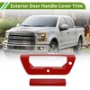 Unique Bargains Exterior Door Handle Cover for Ford F150 2015-2020 Red ABS 1 Set - 2 of 4