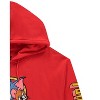 Mens Tom & Jerry Battle Hoodie - Classic Hanna-Barbera Long Sleeve Sweatshirt - Vintage Cartoon Hoodie - 4 of 4